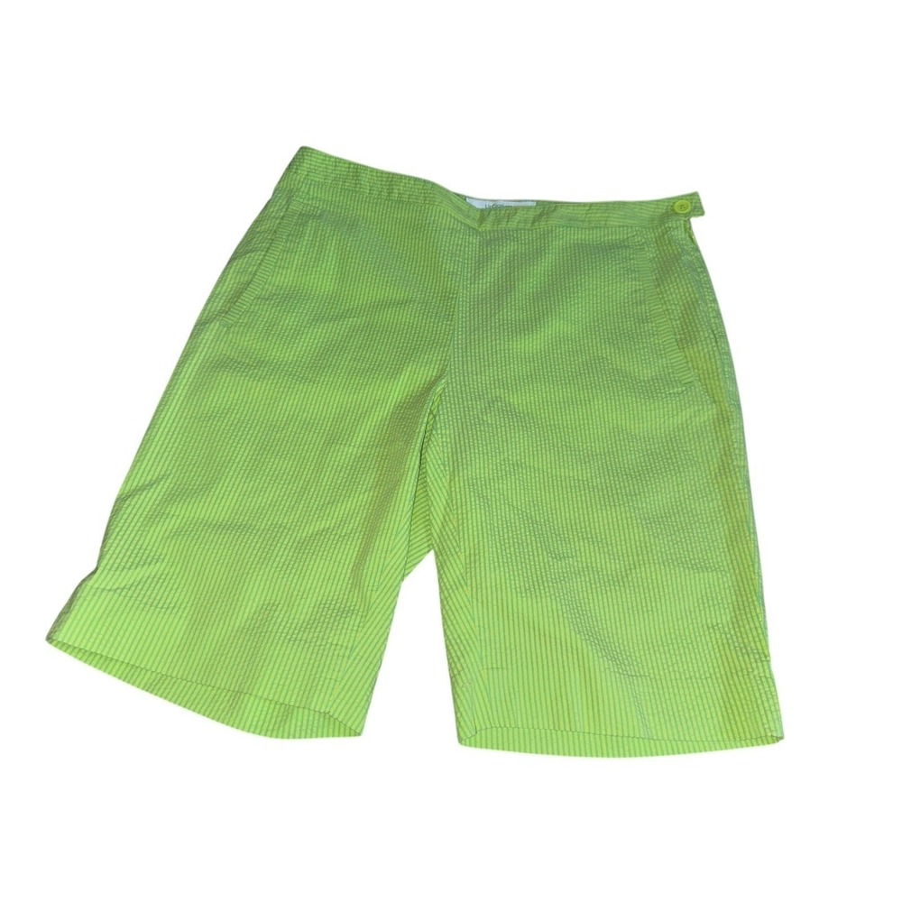 Liz Claiborne Klute Green Shorts Womens Size 6 Pull On Summer Stretch Casual